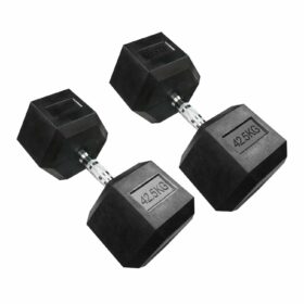 42.5KG HEX DUMBBELLS PAIR
