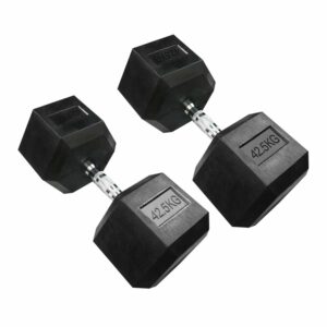 42.5KG HEX DUMBBELLS PAIR